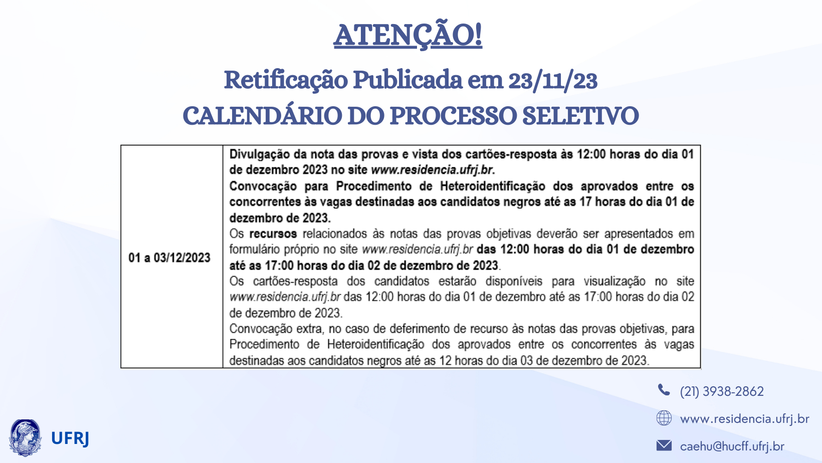 Edital de concurso para o IFRJ foi retificado e as inscrições